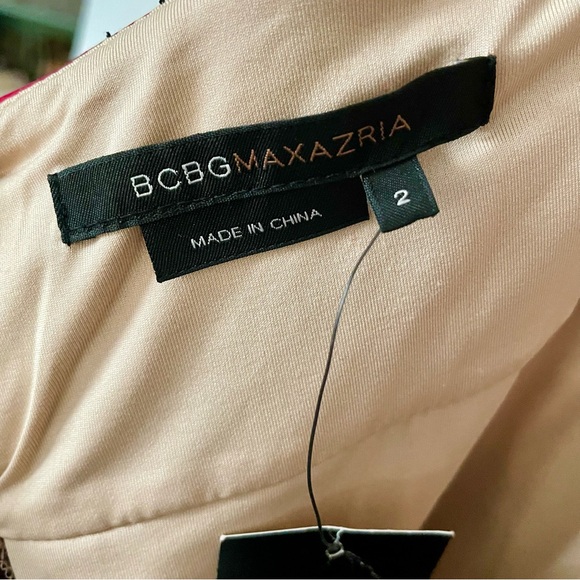 NWT BCBG Floor length red and black tulle gown size 2 - Picture 7 of 13